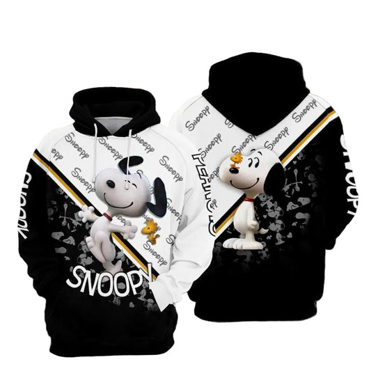 Woodstock Snoopy Cartoon Peanuts Over Print 3d Hoodie Zip Hoodie 993 Moonbestprint