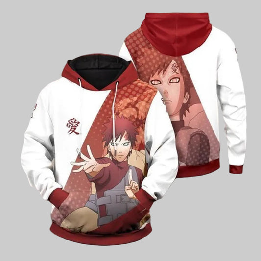 Gaara Naruto Hooded Pocket Pullover Full Printing 3d Hoodie Moonbestprint