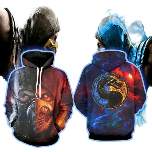 Kuai Liang Scorpion Super Zero Mortal Kombat Mortal Kombat 3d Hoodie Zipper Hoodie Moonbestprint