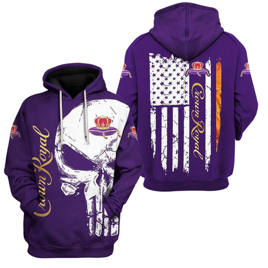 Crown Royal Punisher Skull Trending Hoodie 532 Moonbestprint