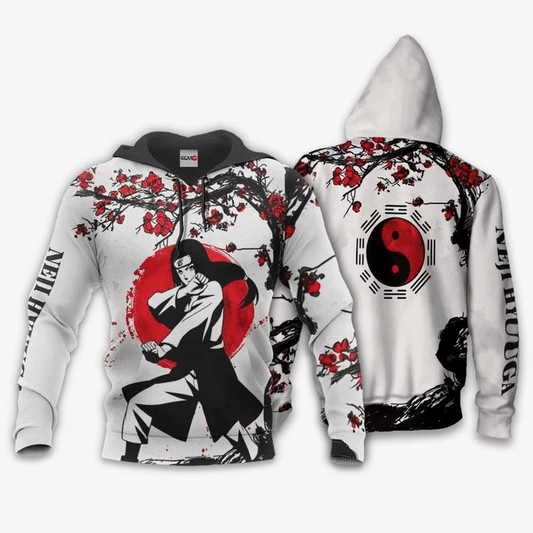 Neji Hyuga Anime Manga Naruto For Men And Women 3d Hoodie Zip Hoodie Moonbestprint