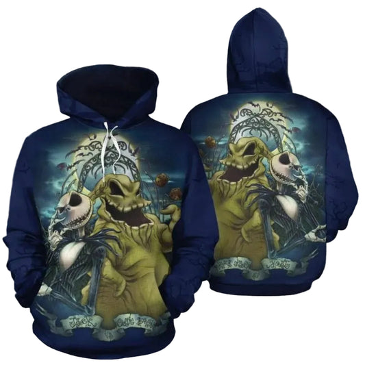 Jack Skellington Oogie Boogie Gift For Men And Women Over Print 3d Hoodie Zip Hoodie Moonbestprint