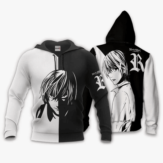 Death Note Light Yagami Anime Manga For Men And Women 3d Hoodie Zip Hoodie Moonbestprint