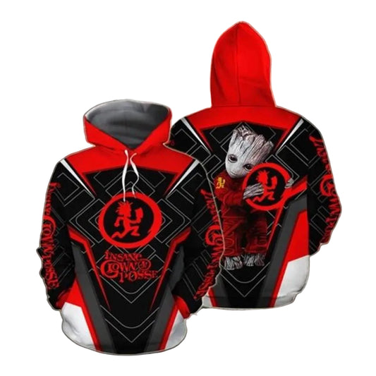 Groot Star Wars Hug Insane Clown Posse Logo 3d Hoodie Moonbestprint