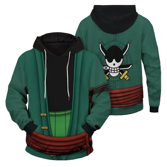 Strongest Swordsman Zoro One Piece Anime 2k769 Lover Gift,one Piece All Over Print 3d Hoodie Moonbestprint