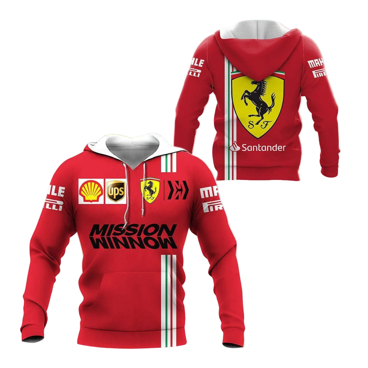 Scuderia Ferrari Luxyry Car Mission Winnow 7k949 Fan Gift 3d Zip Hoodie Hoodie Ii0 Moonbestprint