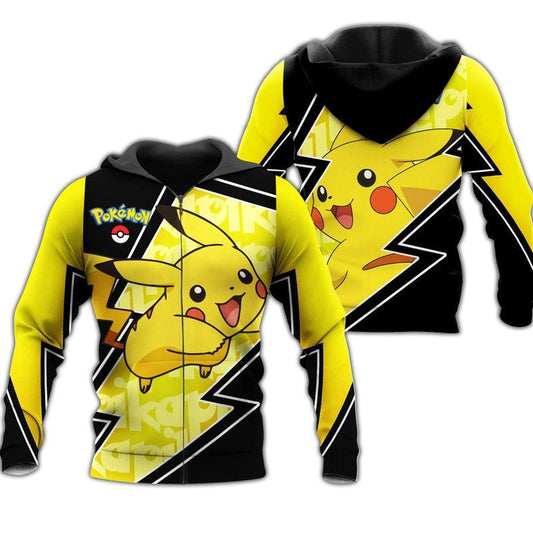 Pokemon Cute Lover Iii 3d Hoodie Zip Hoodie Moonbestprint
