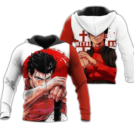 Metal Bat Anime Manga One Punch Man For Men And Women 3d Hoodie Zip Hoodie Moonbestprint