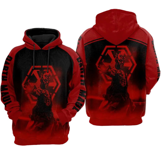 Darth Maul Star Wars All Over Print Hoodie Moonbestprint