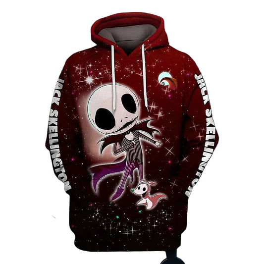 Jack Skellington Hoodie Horror Skull 3d Hoodie Zipper Hoodie Moonbestprint