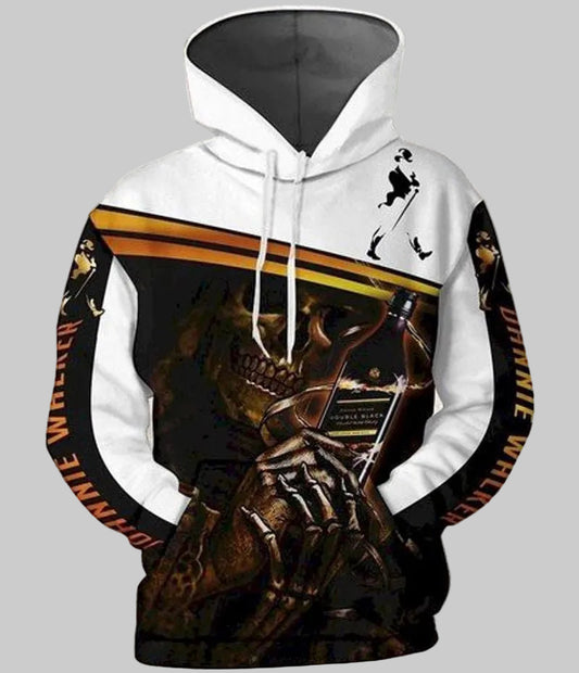 Johnnie Walker Scott Lovers Bone Man Holding 3d Hoodie Moonbestprint