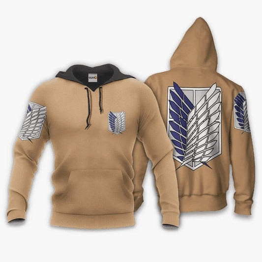 Aot Wings Of Freedom Scout Attack On Titan Anime Manga For Men And Women 3d Hoodie Zip Hoodie Moonbestprint