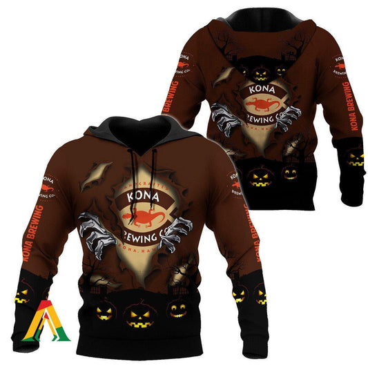 Scary Night Halloween Kona Brewing Hoodie &amp; Zip Hoodie Moonbestprint