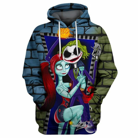 Joker X Jack Skellington 3d Hoodie Zip Hoodie Moonbestprint