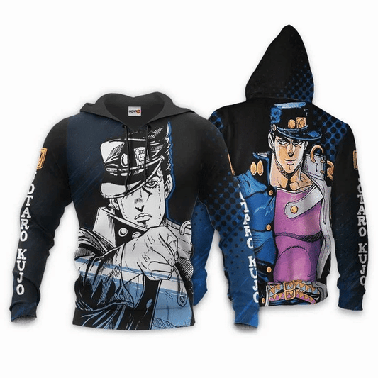 Jotaro Kujo Jojo's Bizarre Adventure Anime Manga For Men And Women 3d Hoodie Zip Hoodie Moonbestprint