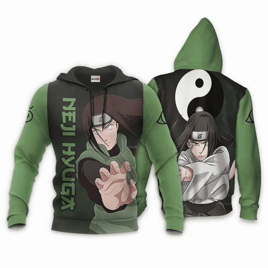 Neji Hyuga Naruto Anime Manga For Men And Women 3d Hoodie Zip Hoodie Moonbestprint