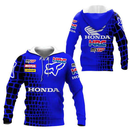 Honda Hrc Mxgp Shirt Fan Gift 295, Stylist Unisex 3d Hoodie Zip Hoodie Moonbestprint