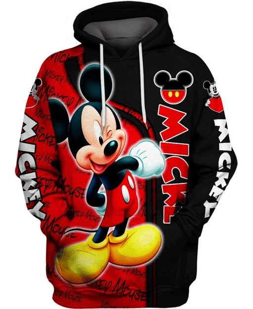 Funny Mickey Mouse Comics Disney 35 Fan Gift Stylist Unisex Cartoon Graphic Outfits Aop Hoodie, Zip Hoodie Moonbestprint