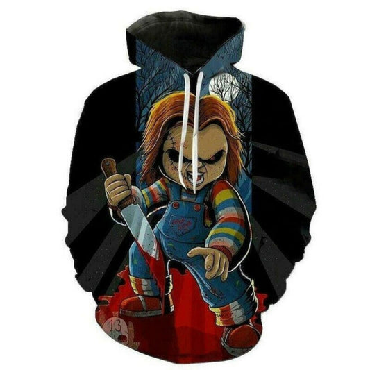 Chucky Horror Halloween 3d Hoodie Zip Hoodie Moonbestprint