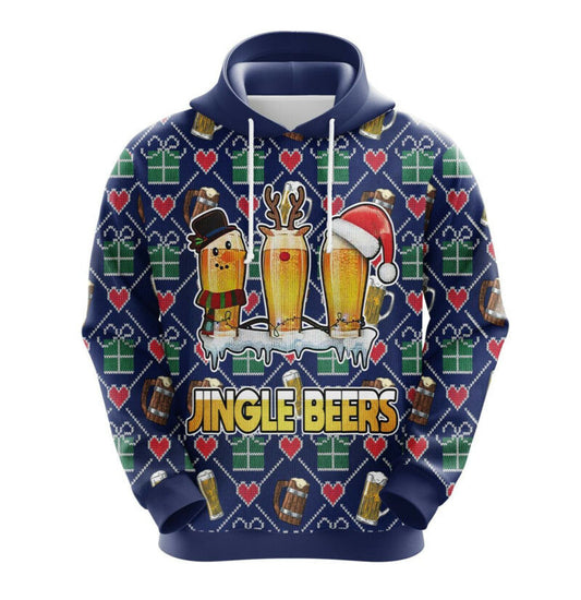 Beer Christmas Tree Christmas Cute Noel Mc Ugly Hoodie 3d Moonbestprint