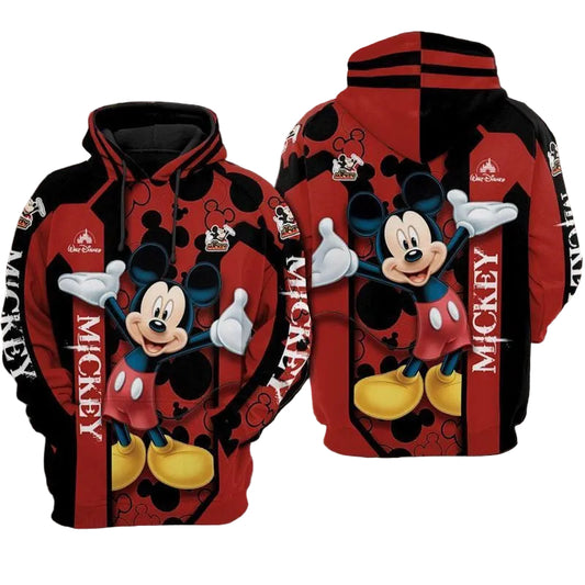 For Mickey Mouse Lovers Simple Pattern 3d Hoodie Moonbestprint