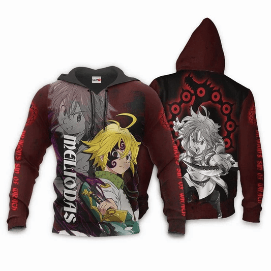Meliodas Anime Manga Seven Deadly Sins Dragon's Sin Of Wrath For Men And Women 3d Hoodie Zip Hoodie Moonbestprint