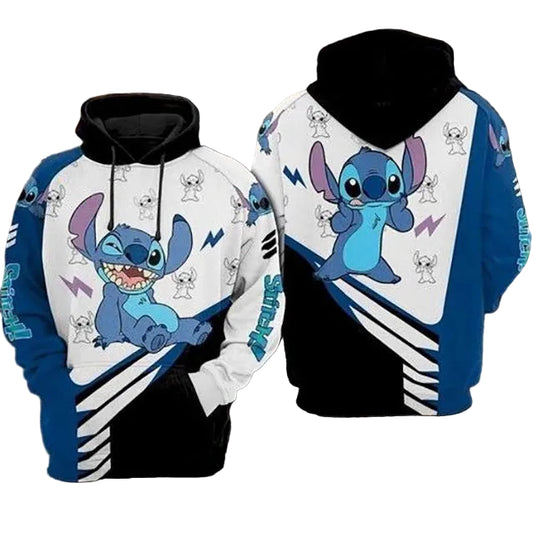 Lilo And Stitch Cute Lover Ix 3d Hoodie Zip Hoodie Moonbestprint