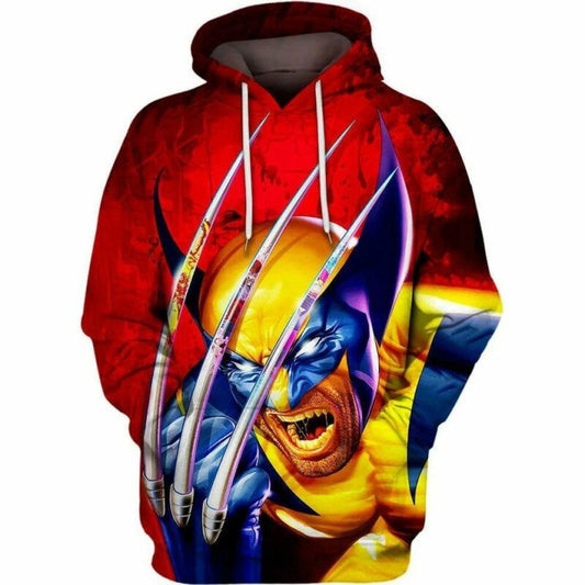 Wolverine Claw Reflections Over Print 3d Hoodie Zip Hoodie 2 Moonbestprint