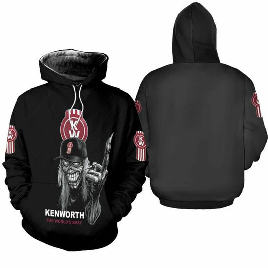 Kenworth Worlds Best Maiden Skull For Lovers 3d Hoodie Zip Hoodie Moonbestprint