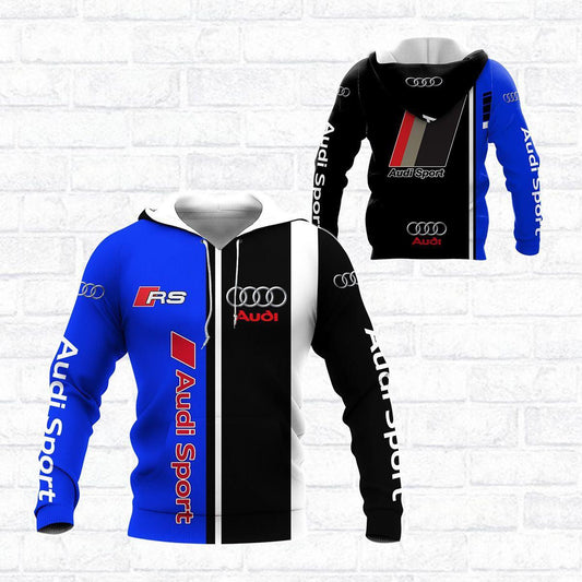 Audi Sport Luxury Car 8k295 Fan Gift 3d Zip Hoodie Hoodie Ii0 Moonbestprint