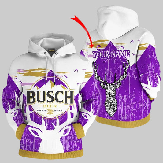 Personalized Busch Beer Hoodie 6, Gift For Fan 3d All Over Print Shirt Hoodie Moonbestprint