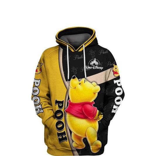 Lovely Pooh Bear Disney, Winnie The Pooh Disney Ver15 All Over Print Hoodie Moonbestprint