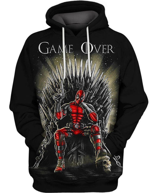 Marvel Deadpool Deadpool Got Crossover Game Over 3d Hoodie Zip Hoodie Moonbestprint