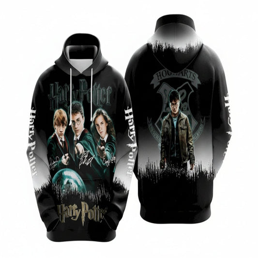 Harry Potter Ronald Weasley Hermione Granger Signature 3d Hoodie Moonbestprint