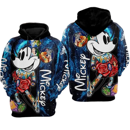 Mickey Mouse With Friends Walt Disney Over Print 3d Hoodie Zip Hoodie 578 Moonbestprint