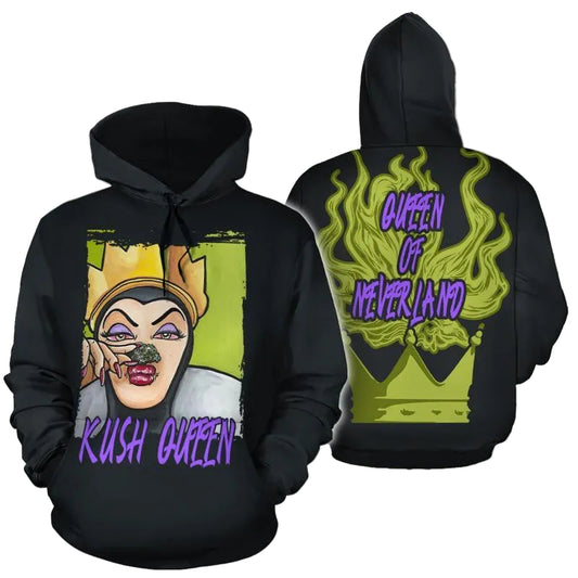 Queen Of Neverland, Kush Queen All Over Print Hoodie Moonbestprint
