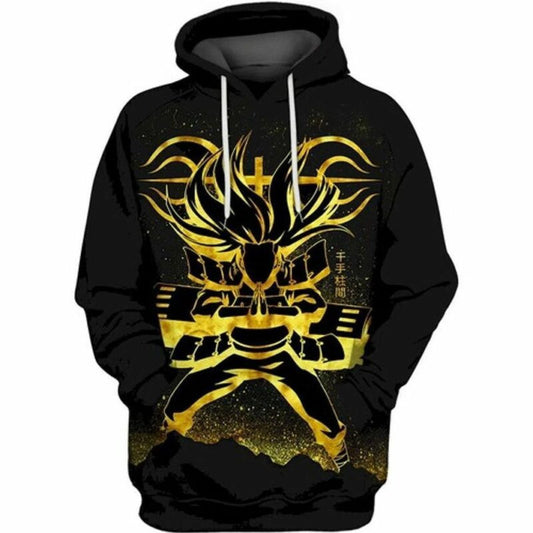 Golden Hashirama Naruto Anime 3d Hoodie Moonbestprint