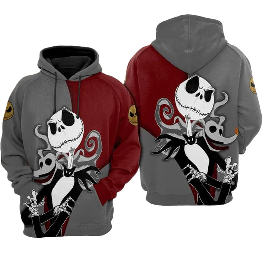Jack Skellington Over Print 3d Hoodie Zip Hoodie 232 Moonbestprint