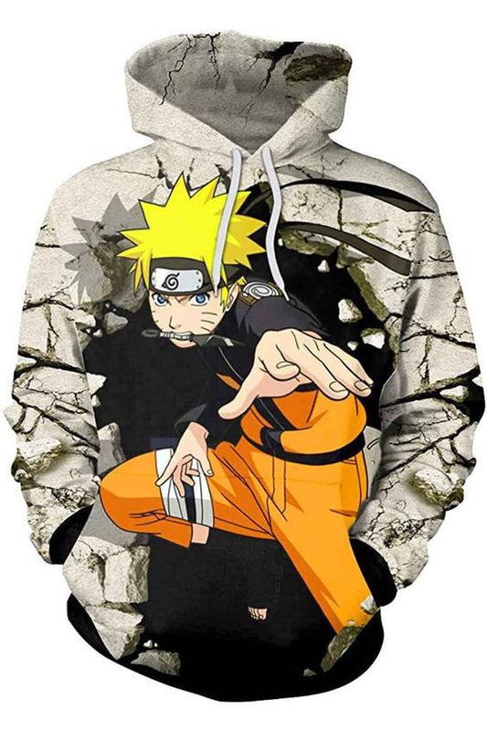Unisex Realistic Anime Hoodie 3d Print Pullover Moonbestprint