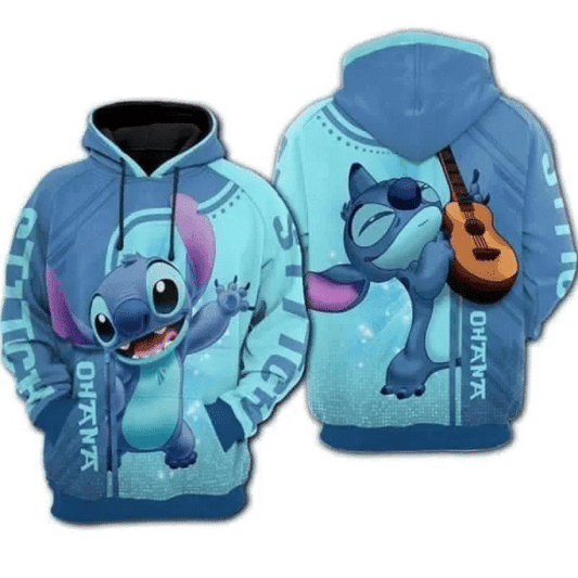 Lilo And Stitch Film Ohana For Fan 3d T Shirt Sweatshirt Zip Hoodie Bomber 1207 Moonbestprint