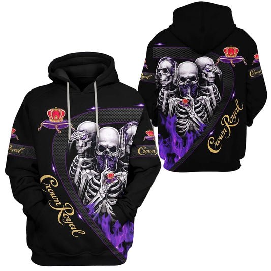 Crown Royal Skull Trending Hoodie 528 Moonbestprint