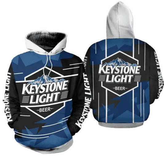 Vintage Keystone Light Hoodie, Gift For Fan 3d All Over Print Shirt Hoodie Moonbestprint