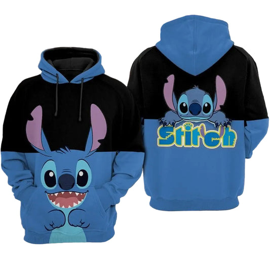 Cartoon Lilo And Stitch Over Print 3d Hoodie Zip Hoodie 1157 Moonbestprint