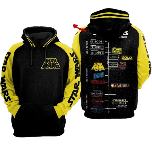 Star Wars Timeline All Over Print Hoodie Moonbestprint