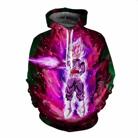Goku Cartoon Dragon Ball Anime Manga 2 Over Print 3d Hoodie Zip Hoodie Moonbestprint