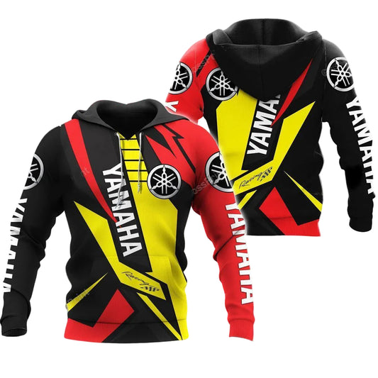 Yamaha Factory Racing All Over Print Hoodie, Zip Hoodie 66 Moonbestprint