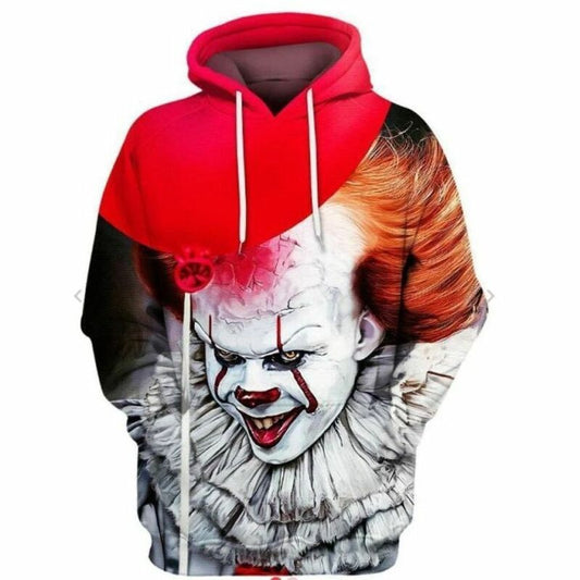 It Pennywise The Dancing Clown Red Balloon Over Print 3d Hoodie Zip Hoodie Moonbestprint