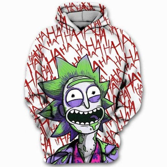 Rick Sanchez Lovers Cosplay Joker 3d Hoodie Moonbestprint