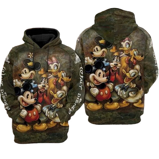 Mickey Minnie Mouse And Friends Disney All Over Printed Custom 3d Hoodie Moonbestprint