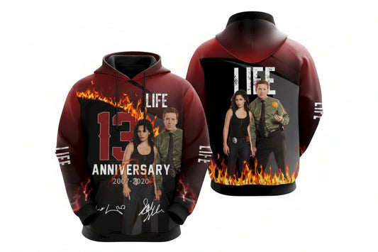 Life Anniversary 13 Years All Over Printed 3d Hoodie Moonbestprint